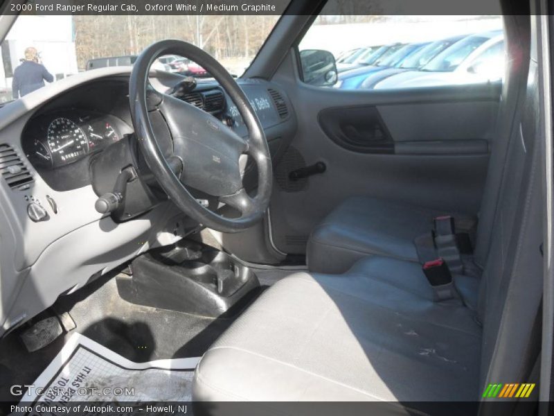 Oxford White / Medium Graphite 2000 Ford Ranger Regular Cab