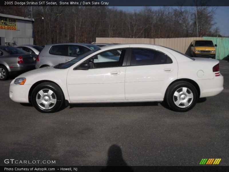 Stone White / Dark Slate Gray 2005 Dodge Stratus SXT Sedan