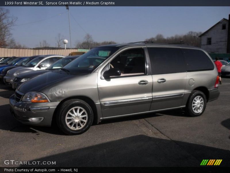 Spruce Green Metallic / Medium Graphite 1999 Ford Windstar SE