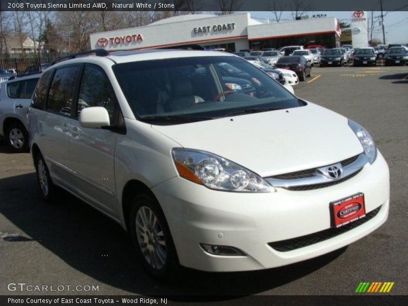 Natural White / Stone 2008 Toyota Sienna Limited AWD