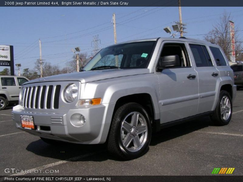 Bright Silver Metallic / Dark Slate Gray 2008 Jeep Patriot Limited 4x4