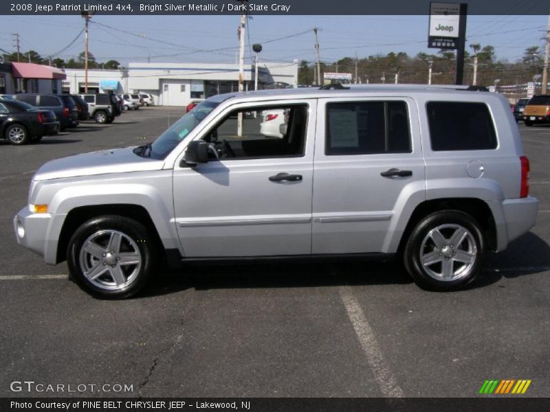 Bright Silver Metallic / Dark Slate Gray 2008 Jeep Patriot Limited 4x4