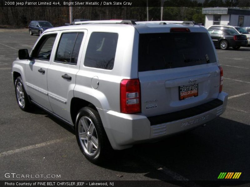 Bright Silver Metallic / Dark Slate Gray 2008 Jeep Patriot Limited 4x4