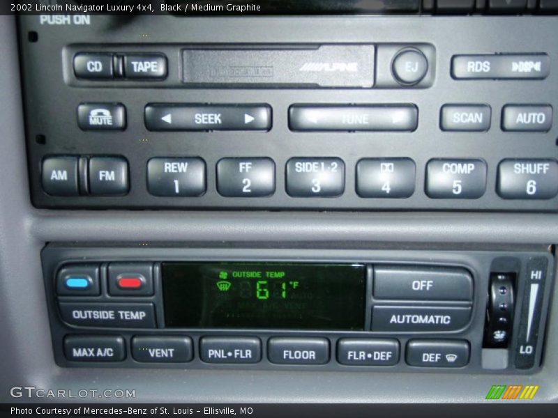 Black / Medium Graphite 2002 Lincoln Navigator Luxury 4x4
