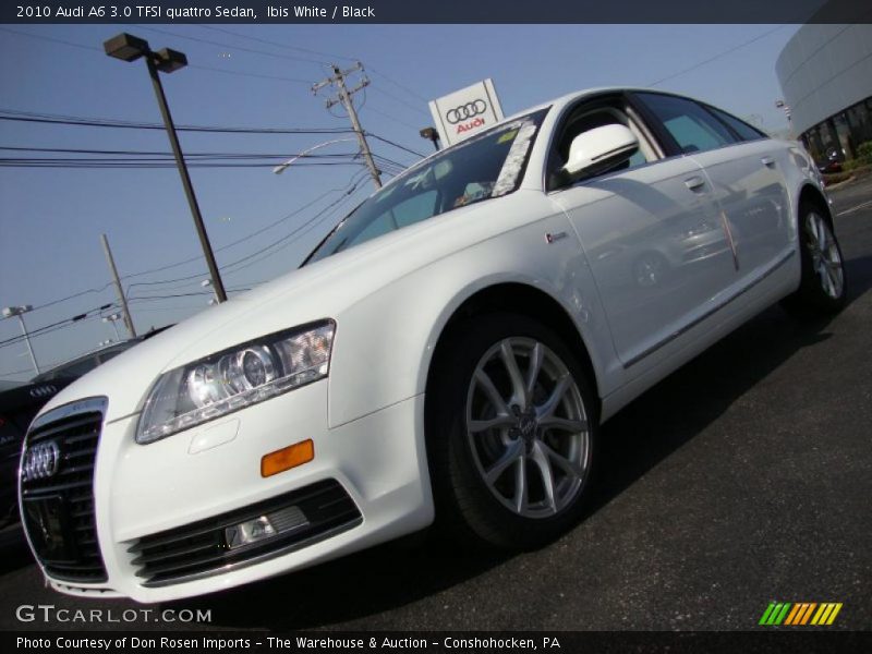 Ibis White / Black 2010 Audi A6 3.0 TFSI quattro Sedan