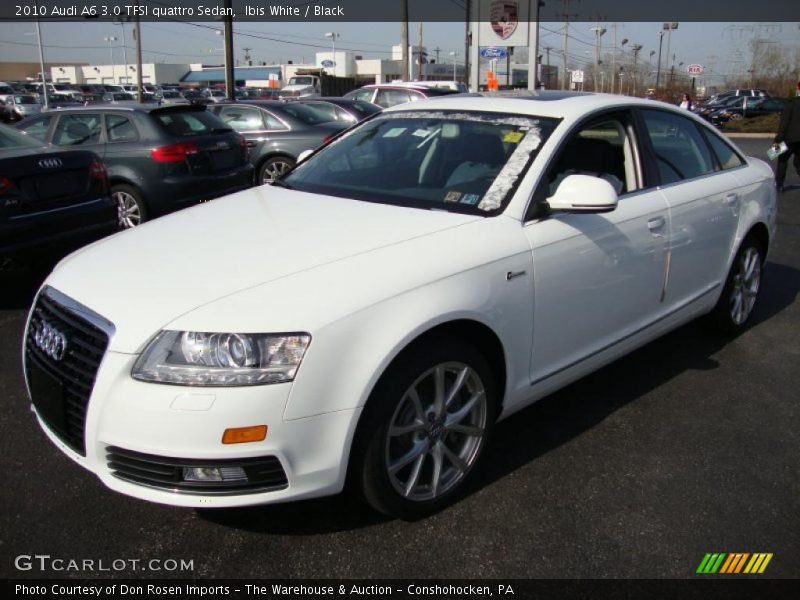 Ibis White / Black 2010 Audi A6 3.0 TFSI quattro Sedan