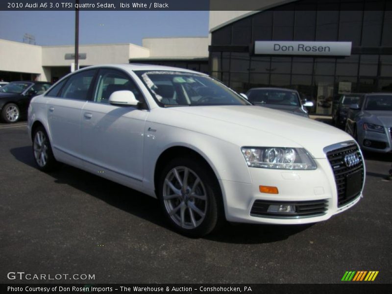 Ibis White / Black 2010 Audi A6 3.0 TFSI quattro Sedan