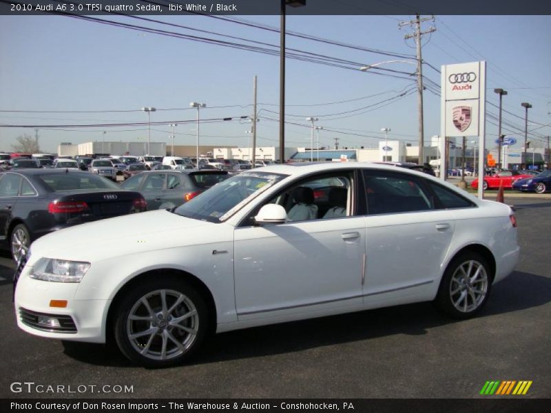 Ibis White / Black 2010 Audi A6 3.0 TFSI quattro Sedan