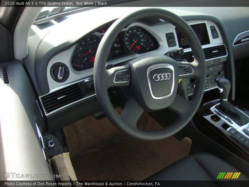 Ibis White / Black 2010 Audi A6 3.0 TFSI quattro Sedan