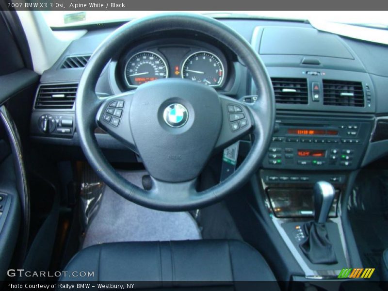 Alpine White / Black 2007 BMW X3 3.0si