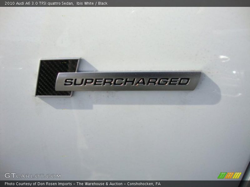 Ibis White / Black 2010 Audi A6 3.0 TFSI quattro Sedan