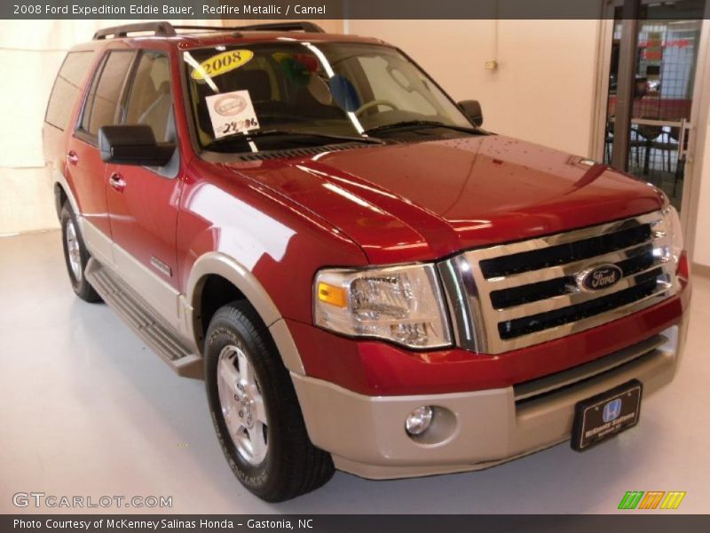 Redfire Metallic / Camel 2008 Ford Expedition Eddie Bauer