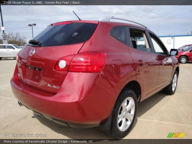 Venom Red Pearl / Black 2008 Nissan Rogue SL AWD