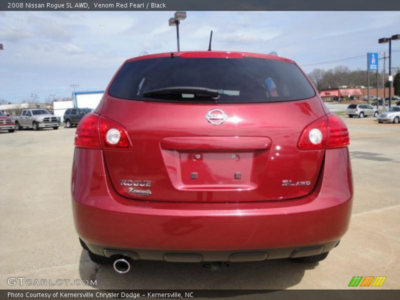 Venom Red Pearl / Black 2008 Nissan Rogue SL AWD