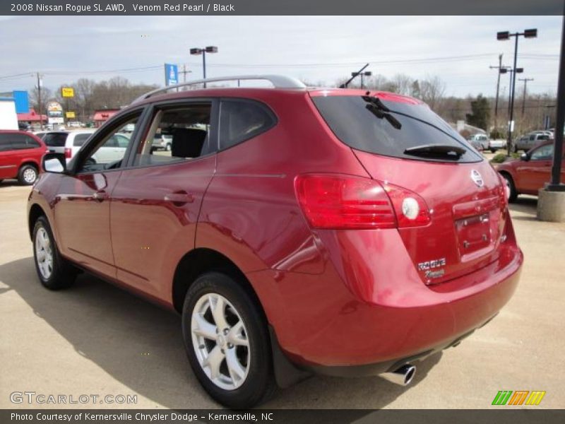 Venom Red Pearl / Black 2008 Nissan Rogue SL AWD