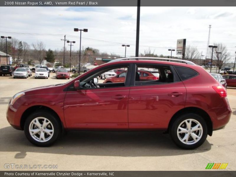 Venom Red Pearl / Black 2008 Nissan Rogue SL AWD