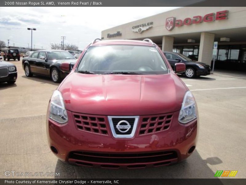 Venom Red Pearl / Black 2008 Nissan Rogue SL AWD