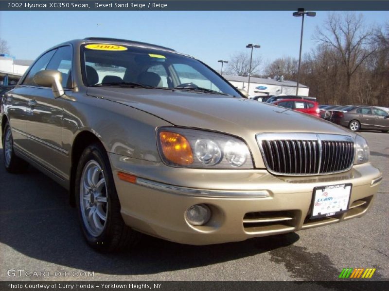 Desert Sand Beige / Beige 2002 Hyundai XG350 Sedan