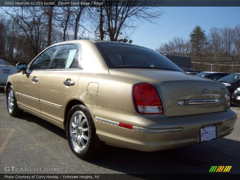 Desert Sand Beige / Beige 2002 Hyundai XG350 Sedan