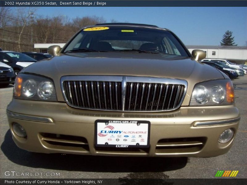 Desert Sand Beige / Beige 2002 Hyundai XG350 Sedan
