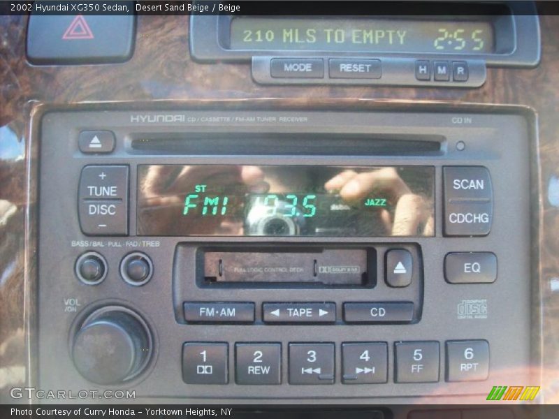 Desert Sand Beige / Beige 2002 Hyundai XG350 Sedan