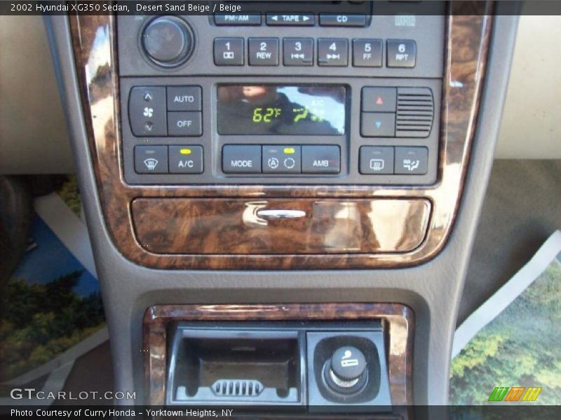 Desert Sand Beige / Beige 2002 Hyundai XG350 Sedan