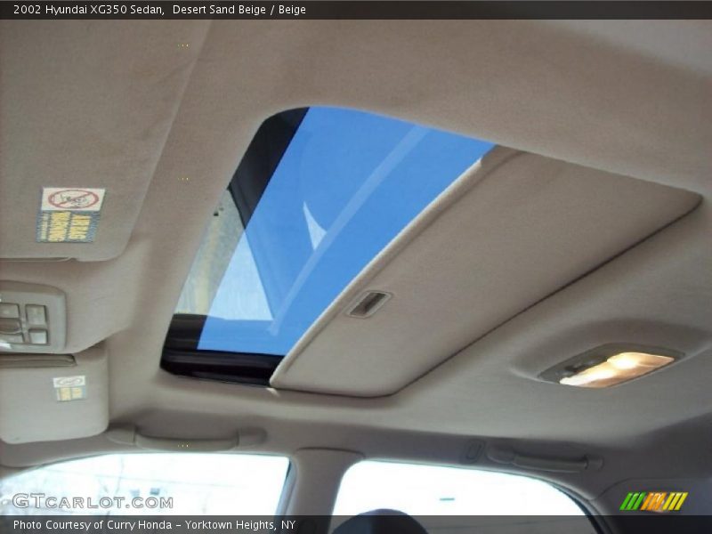 Desert Sand Beige / Beige 2002 Hyundai XG350 Sedan