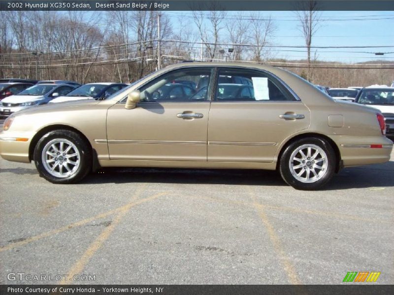 Desert Sand Beige / Beige 2002 Hyundai XG350 Sedan