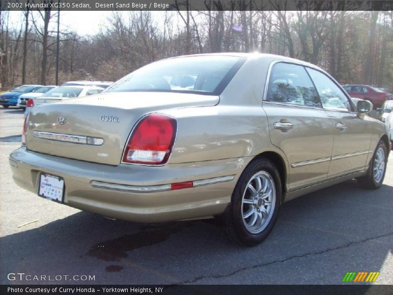 Desert Sand Beige / Beige 2002 Hyundai XG350 Sedan