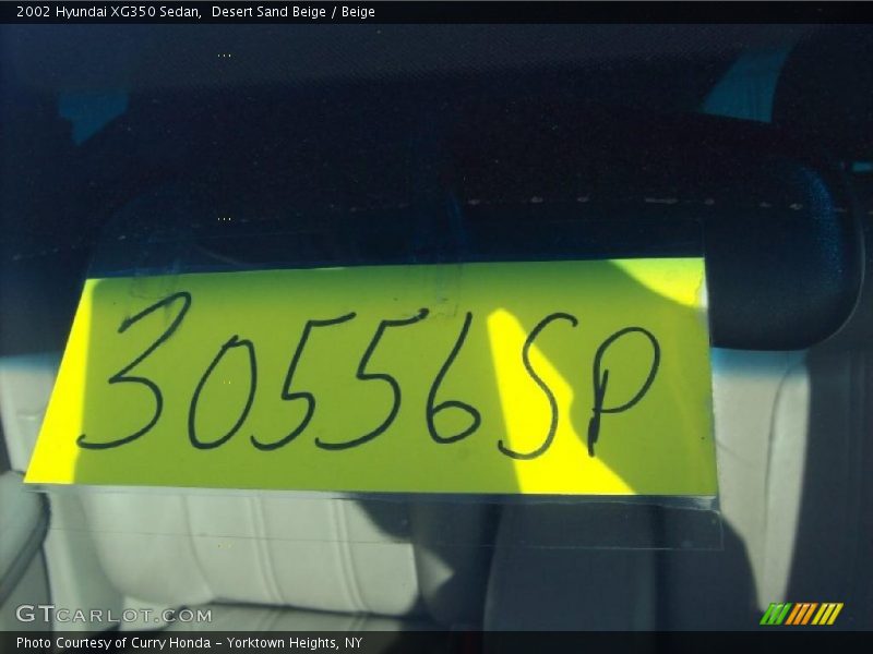 Desert Sand Beige / Beige 2002 Hyundai XG350 Sedan