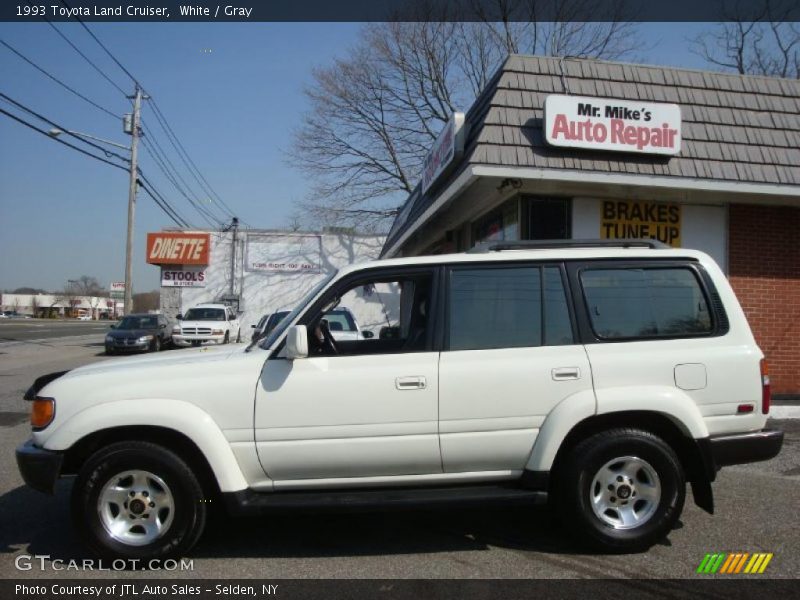 White / Gray 1993 Toyota Land Cruiser
