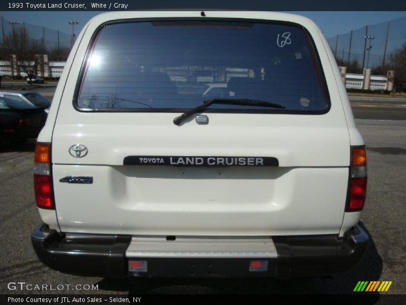 White / Gray 1993 Toyota Land Cruiser