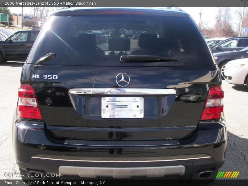 Black / Ash 2006 Mercedes-Benz ML 350 4Matic