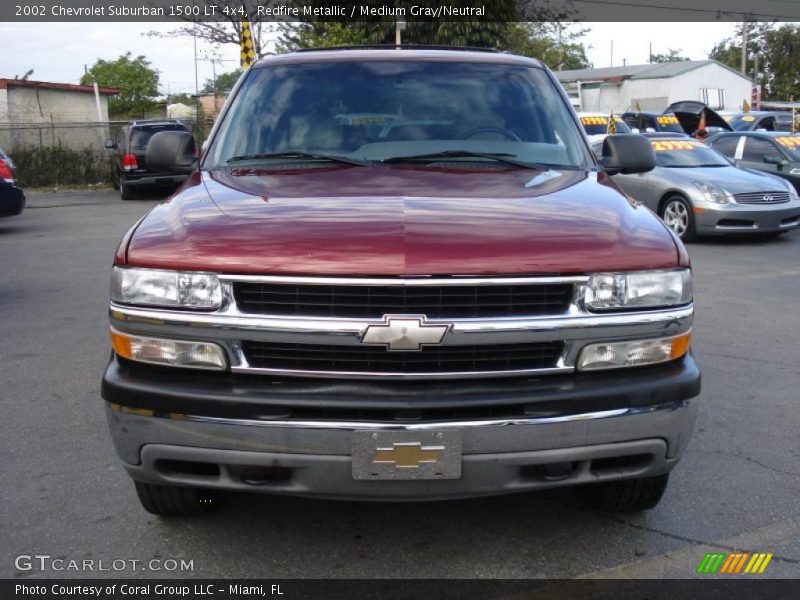 Redfire Metallic / Medium Gray/Neutral 2002 Chevrolet Suburban 1500 LT 4x4