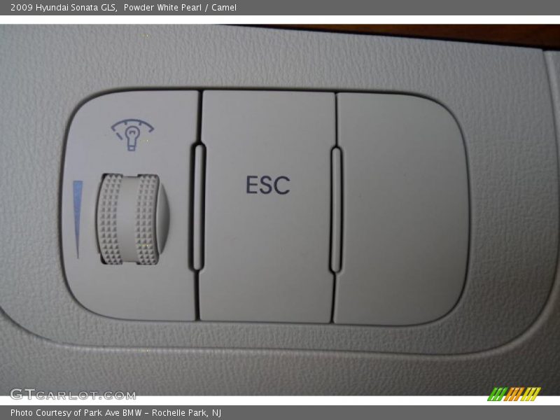 Powder White Pearl / Camel 2009 Hyundai Sonata GLS