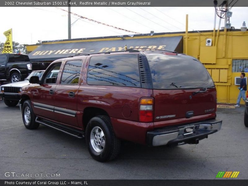 Redfire Metallic / Medium Gray/Neutral 2002 Chevrolet Suburban 1500 LT 4x4