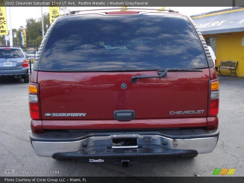 Redfire Metallic / Medium Gray/Neutral 2002 Chevrolet Suburban 1500 LT 4x4