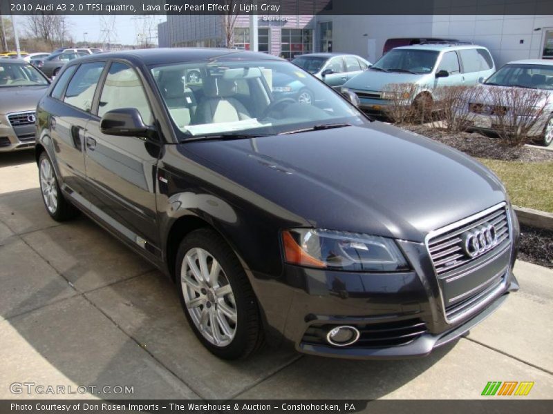 Lava Gray Pearl Effect / Light Gray 2010 Audi A3 2.0 TFSI quattro