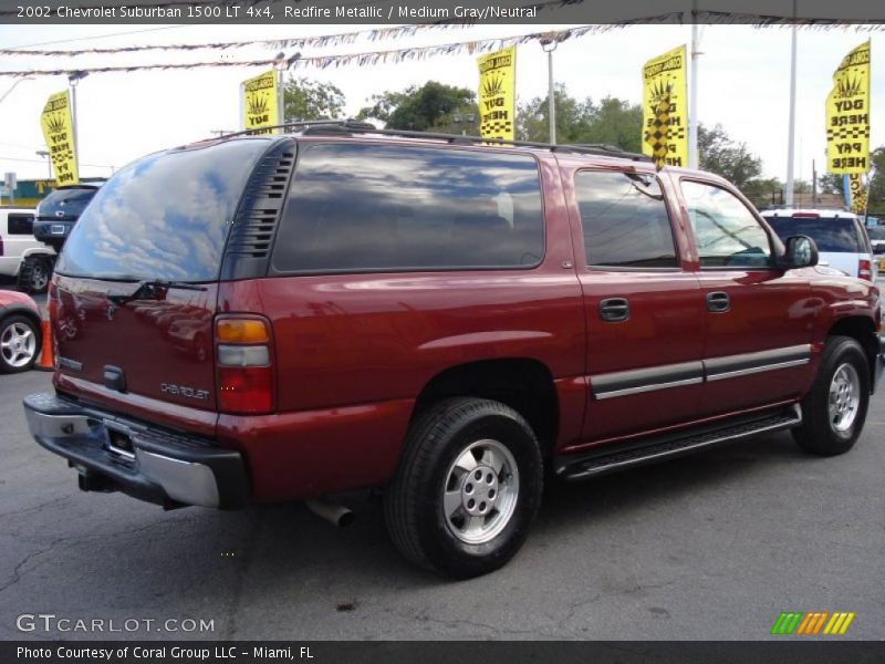 Redfire Metallic / Medium Gray/Neutral 2002 Chevrolet Suburban 1500 LT 4x4