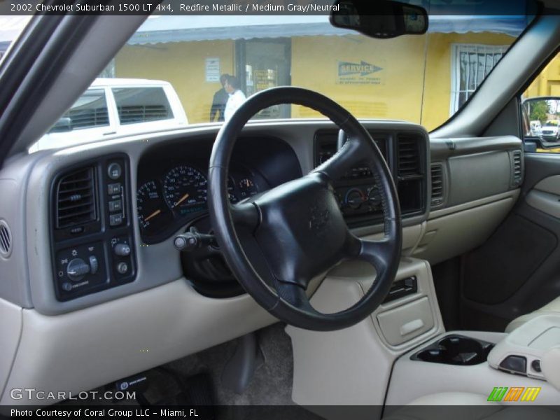 Redfire Metallic / Medium Gray/Neutral 2002 Chevrolet Suburban 1500 LT 4x4