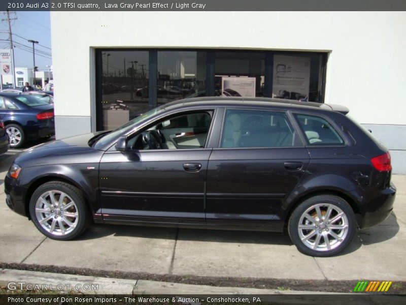 Lava Gray Pearl Effect / Light Gray 2010 Audi A3 2.0 TFSI quattro