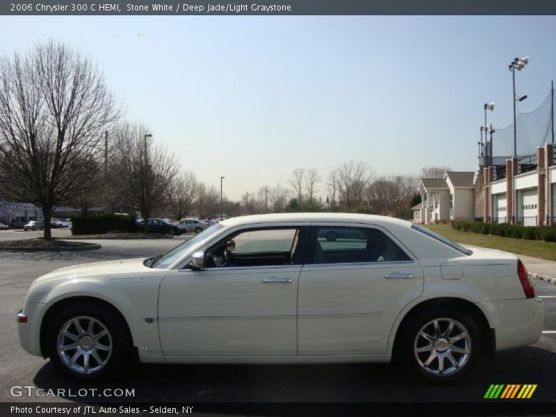 Stone White / Deep Jade/Light Graystone 2006 Chrysler 300 C HEMI