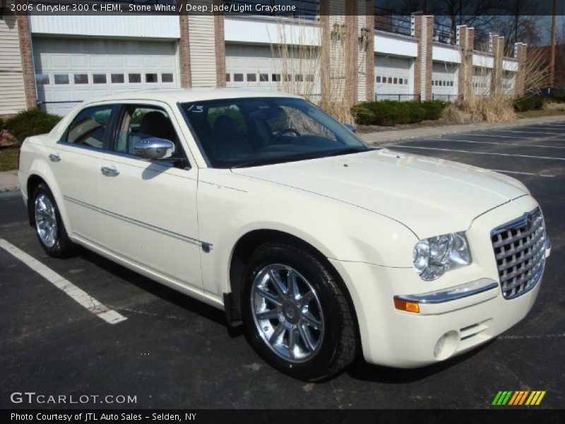 Stone White / Deep Jade/Light Graystone 2006 Chrysler 300 C HEMI