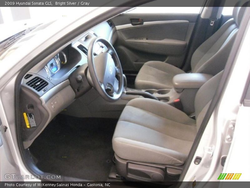 Bright Silver / Gray 2009 Hyundai Sonata GLS