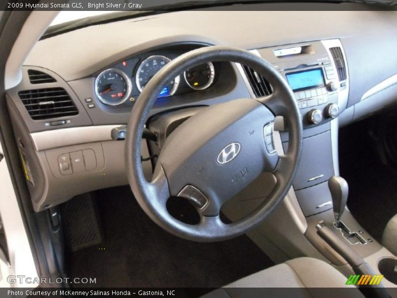 Bright Silver / Gray 2009 Hyundai Sonata GLS
