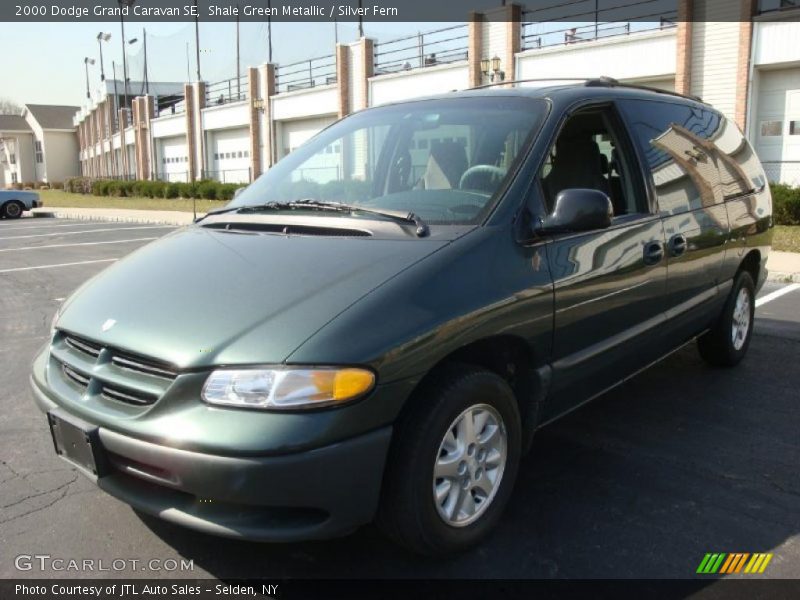 Shale Green Metallic / Silver Fern 2000 Dodge Grand Caravan SE