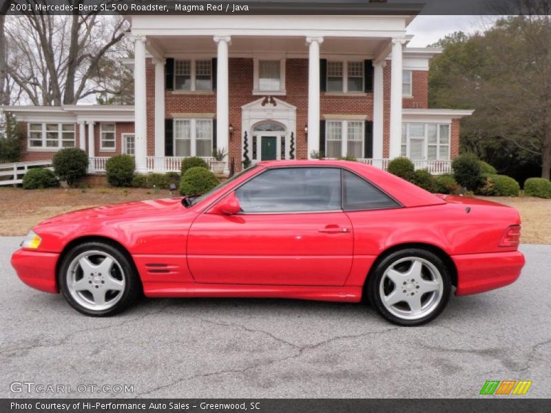 Magma Red / Java 2001 Mercedes-Benz SL 500 Roadster