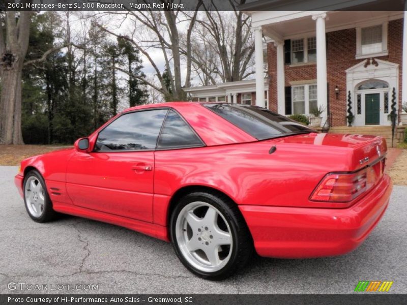 Magma Red / Java 2001 Mercedes-Benz SL 500 Roadster