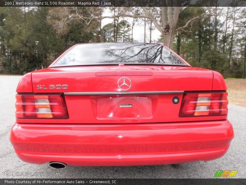 Magma Red / Java 2001 Mercedes-Benz SL 500 Roadster