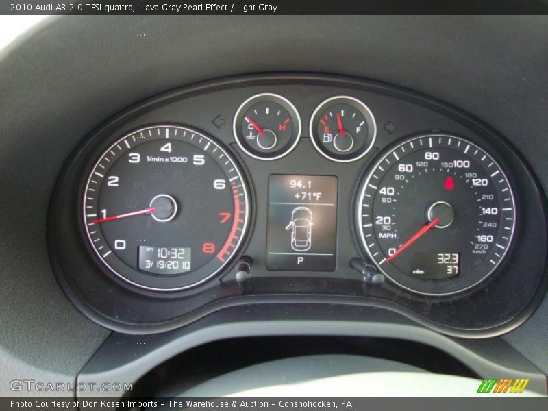 Lava Gray Pearl Effect / Light Gray 2010 Audi A3 2.0 TFSI quattro